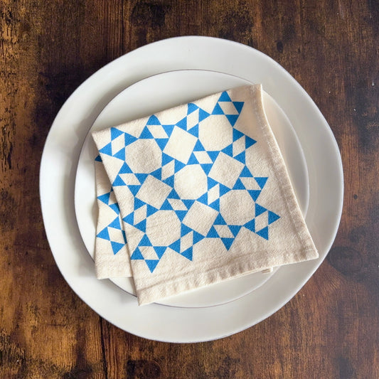 Hand Printed Flour Sack Napkins