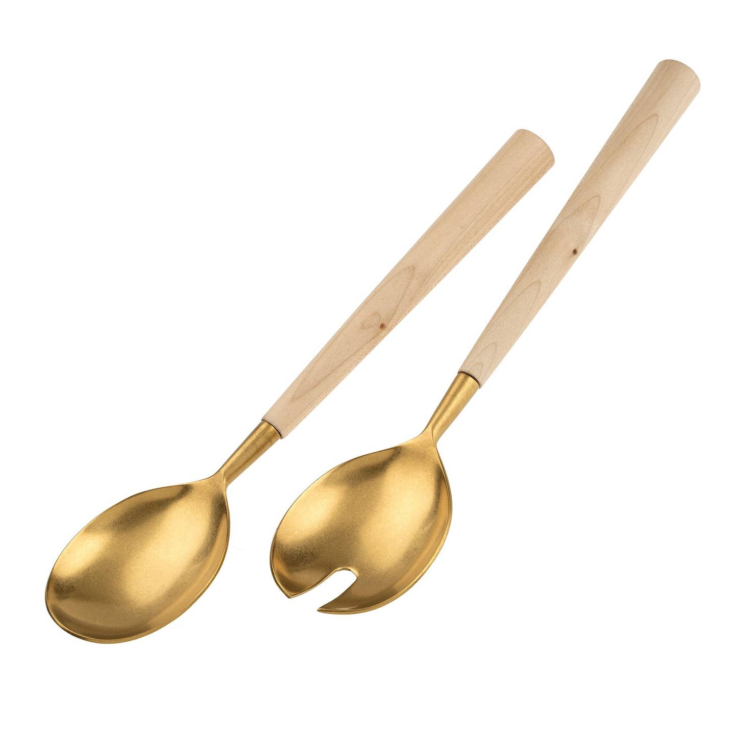 Maple wood salad servers packaged in a beautiful gift box for holiday gifting.