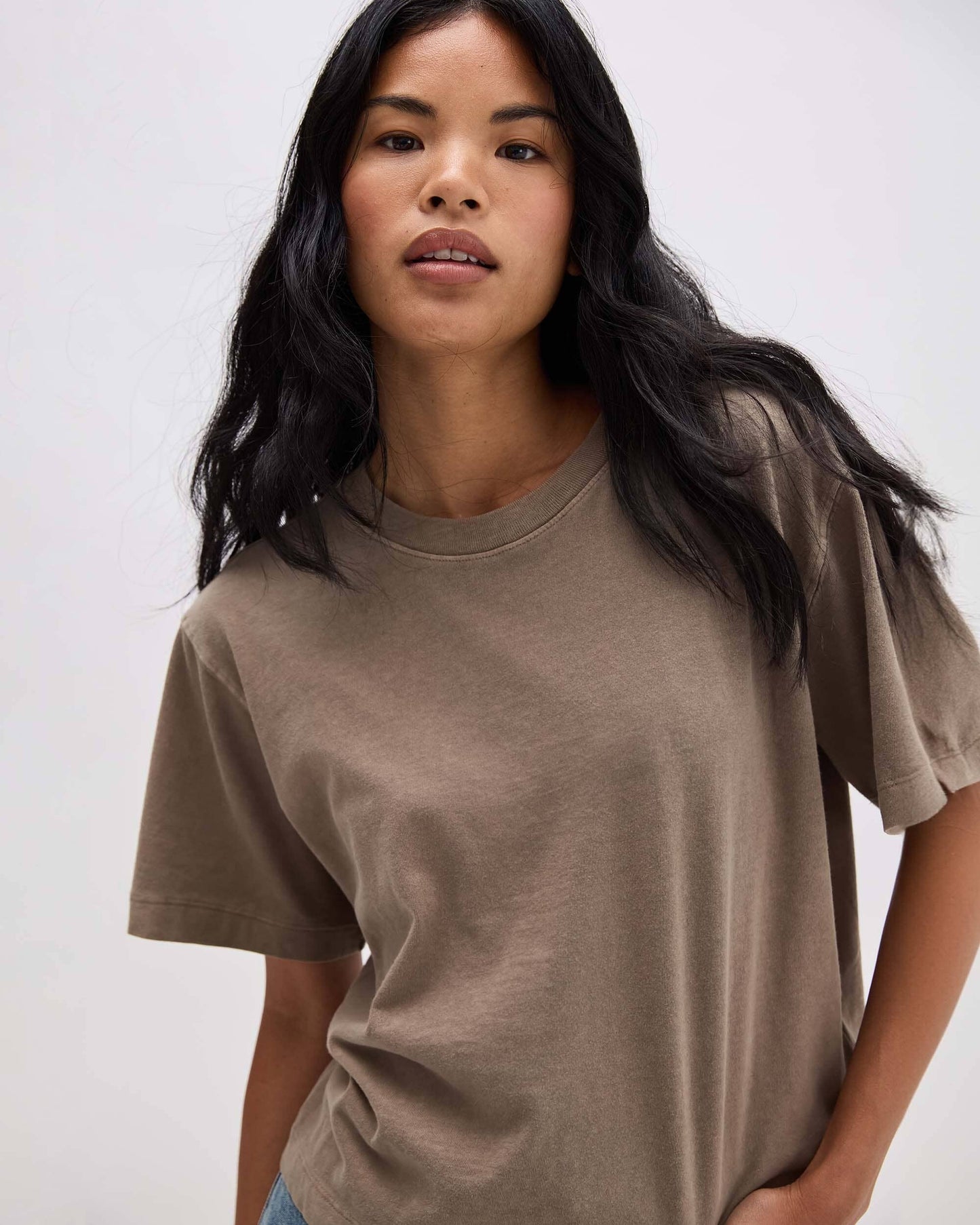 Relaxed Cropped Tee