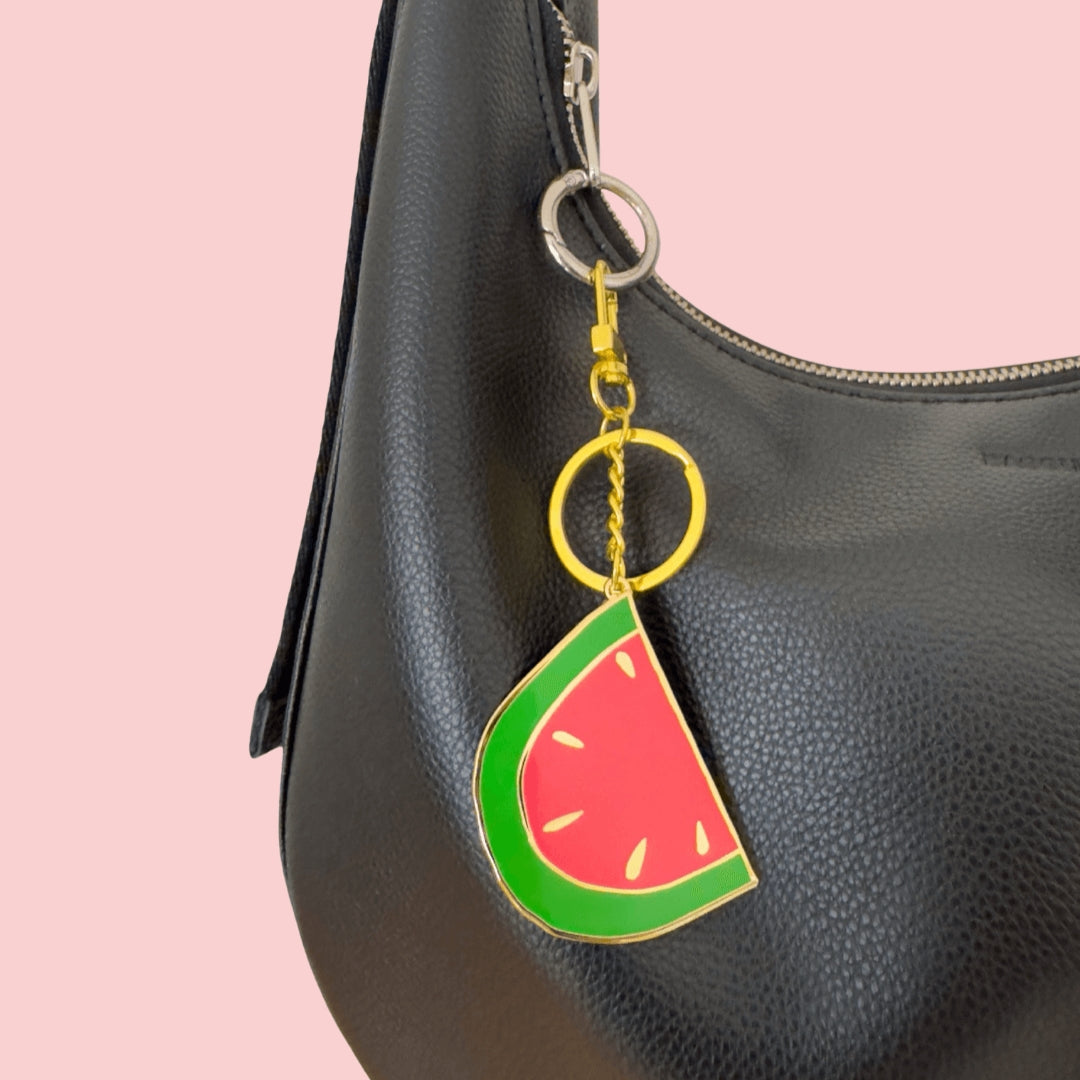 Enamel Bag Charm & Keychain