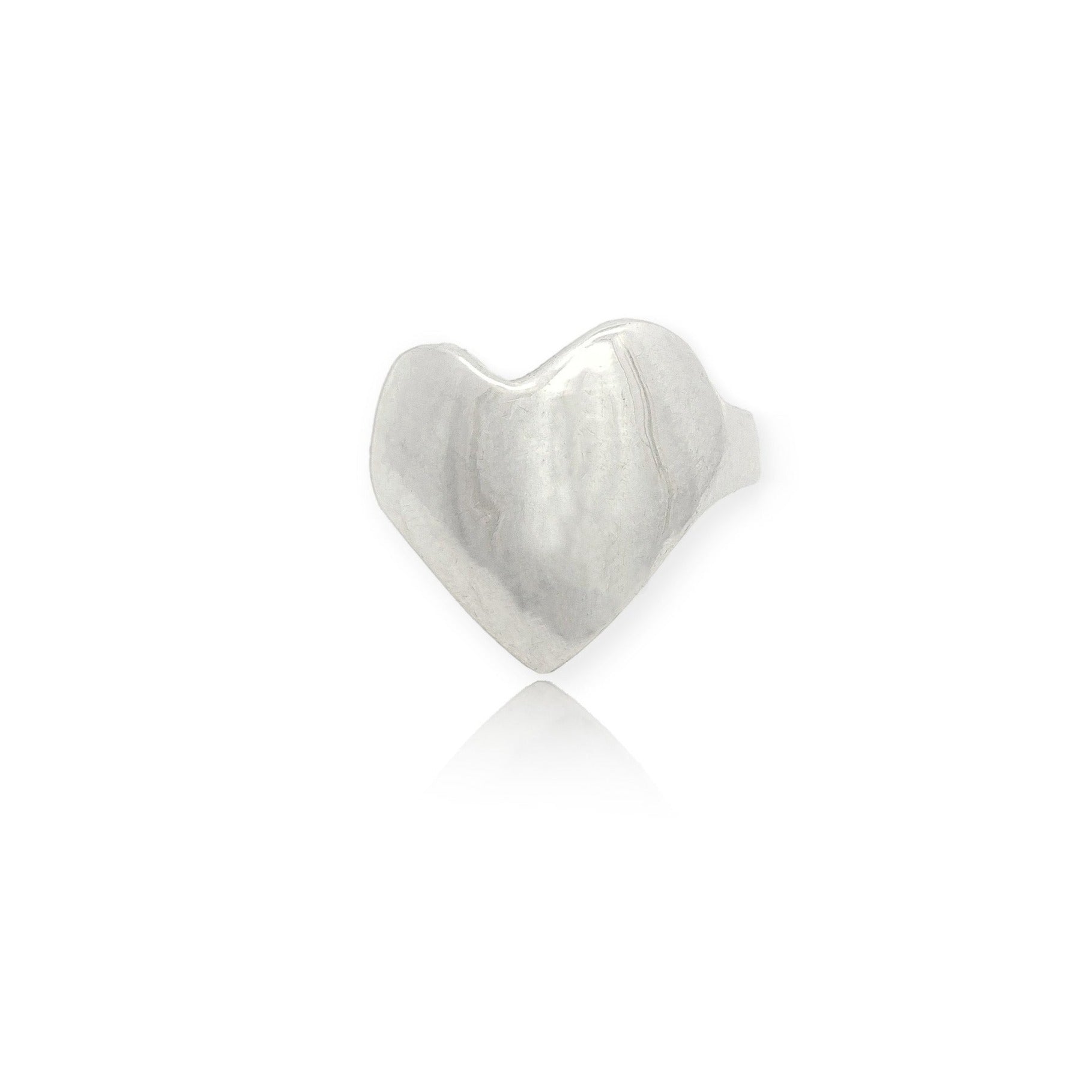 Crafted from an original wax sculpture, this chunky heart signet is named for the Greek god of love. Serves as a gentle reminder to love yourself. Cast in recycled brass or sterling silver for a luxurious finish. Designed & handmade in Los Angeles.