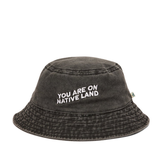 The ‘you are on native land’ bucket hat is the latest addition from Urban Native Era icon. A timeless statement intended to ignite conversation amongst non-indigenous communities. Indigenously designed and made in the U.S.