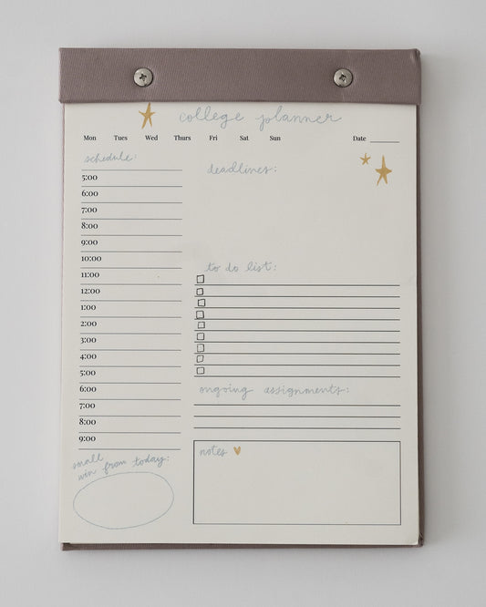 College Daily Planner