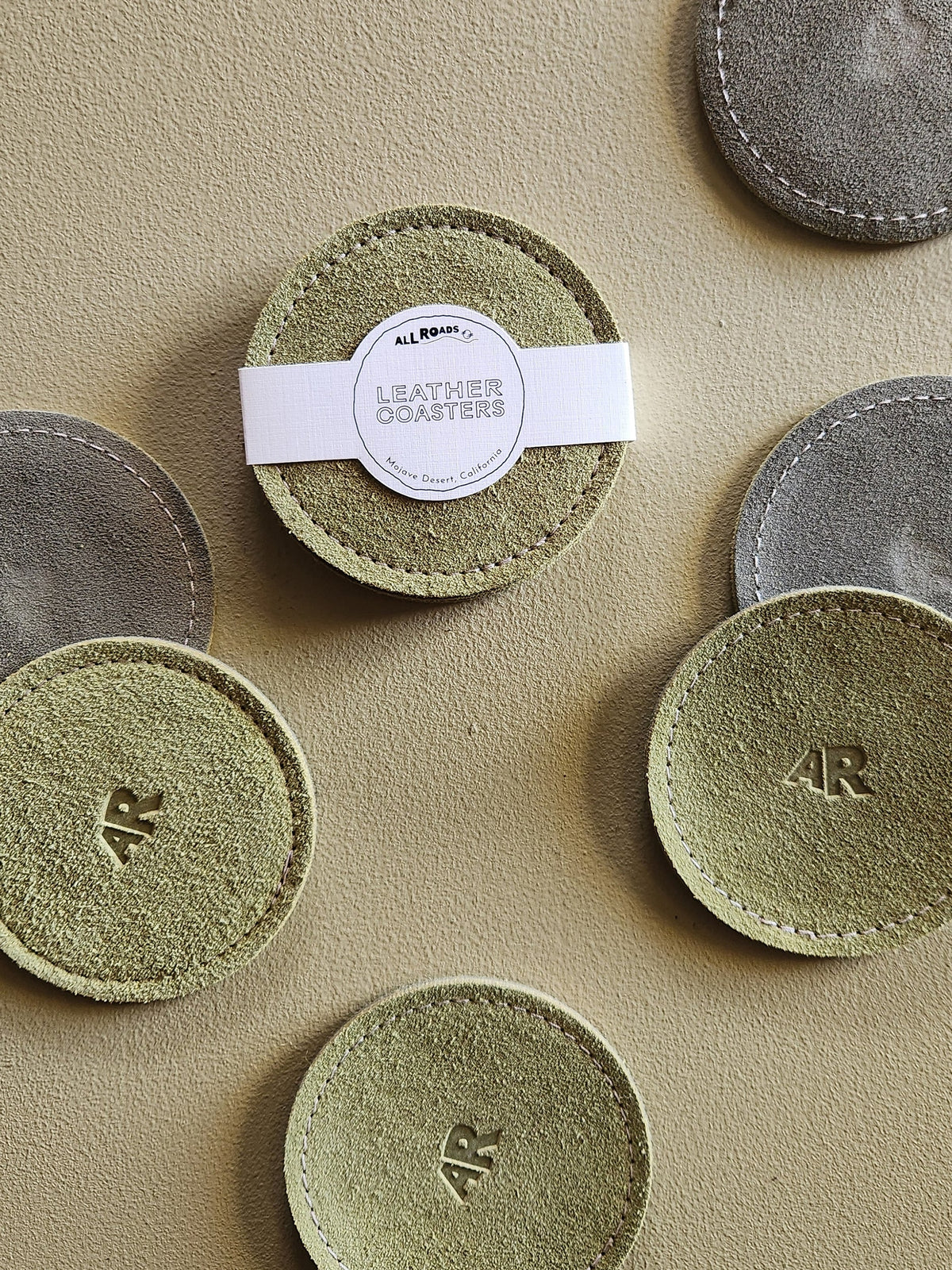 Suede Coasters Set
