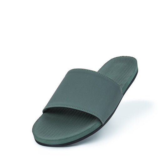 indosole recycled slides in leaf