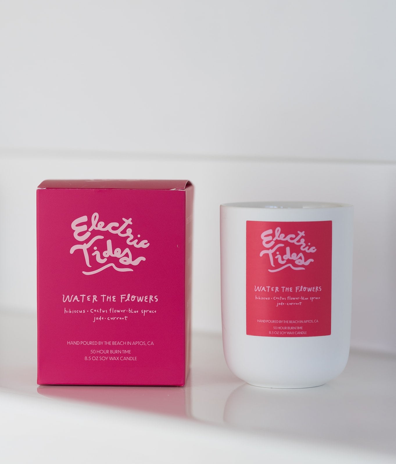 Electric Tides Water The Flowers Candle
