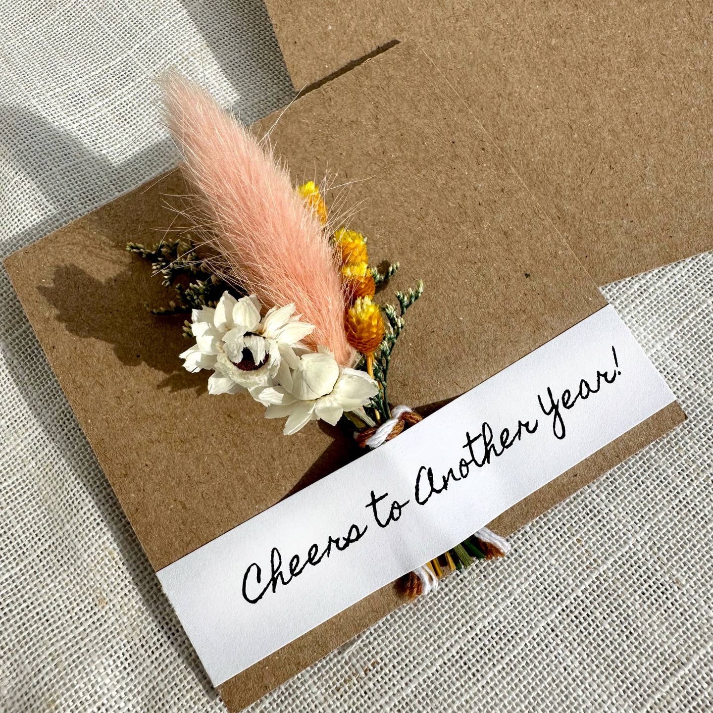 Mini Dried Floral Bouquet Card