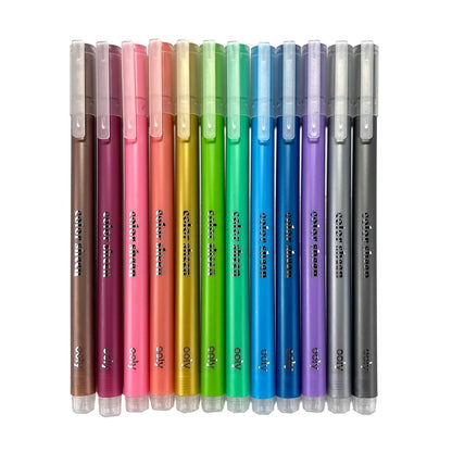 These metallic gel pens will make any endeavor - from scrapbooking, to journaling, to note taking - a radiant, colorful affair! Artists and crafters will appreciate that they can use these metallic ink pens to write on both white and black paper, making this a great gift for the artist in your life.&nbsp;