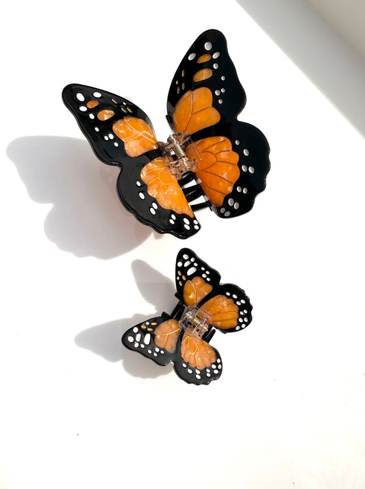 Mini Monarch Butterfly Claw Clip