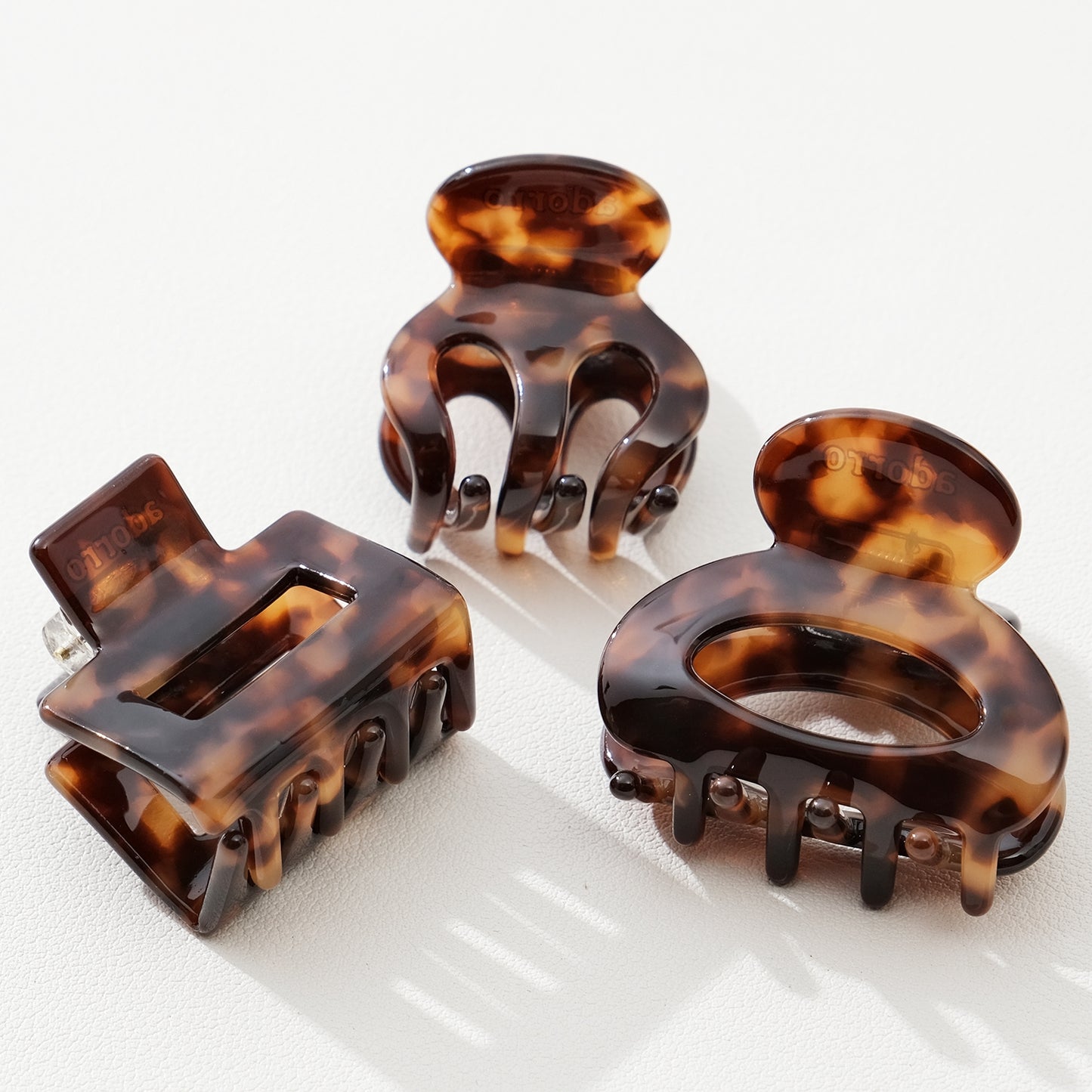 Deep Tortoise Mini Claw Clip