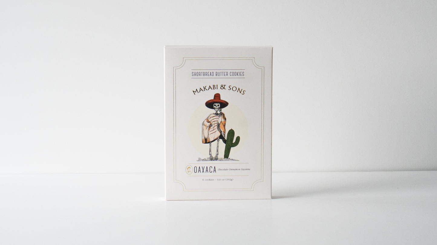 Oaxaca Shortbread Butter Cookies - Chocolate Cinnamon Cayenne