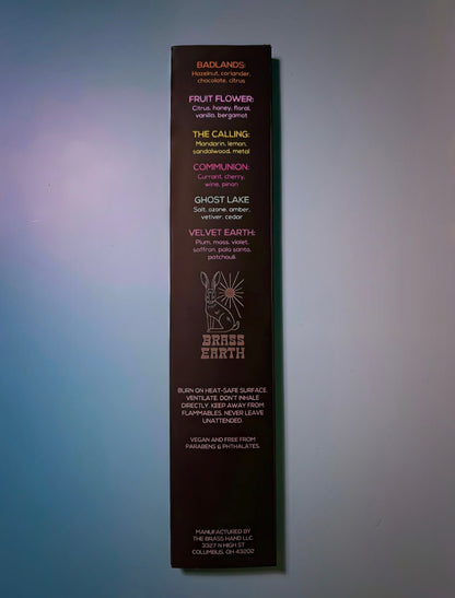 brass earth Core Scent Sampler Pack Incense