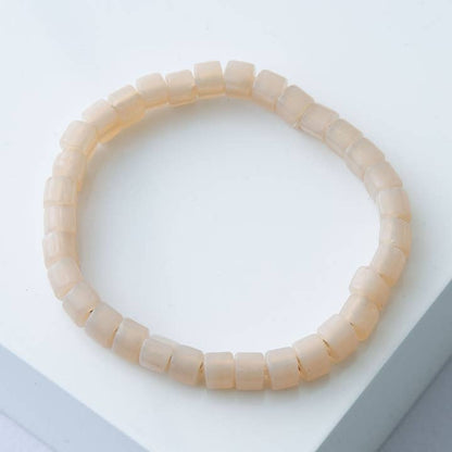 Opaque Glass Bead Bracelet