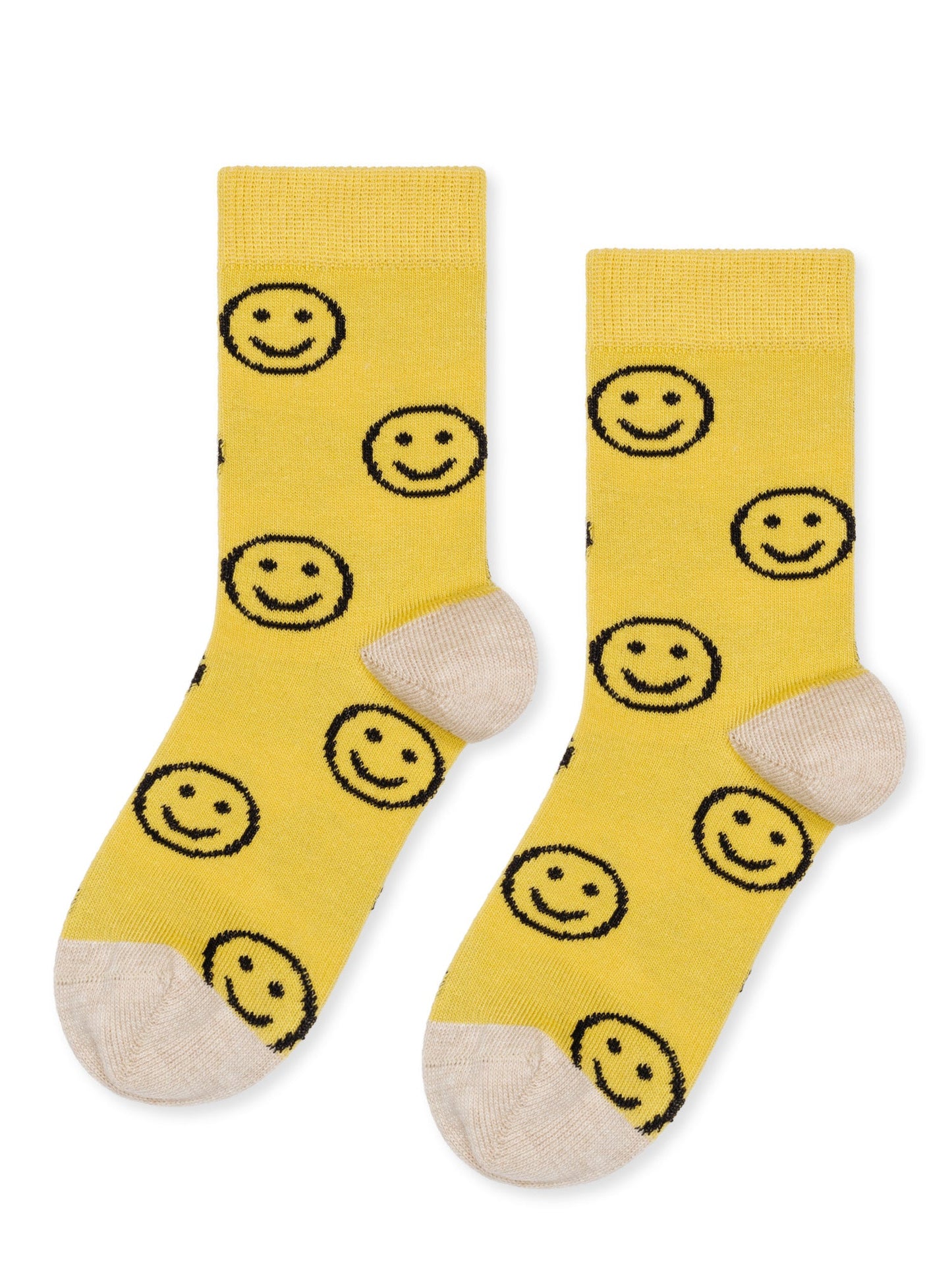 hansel from basel mini emoji kids crew socks / Smile! We just had to make a kid’s version of our favorite women’s design with cute little happy faces. Made in Portugal at a small family-run factory that operates entirely on renewable energy.