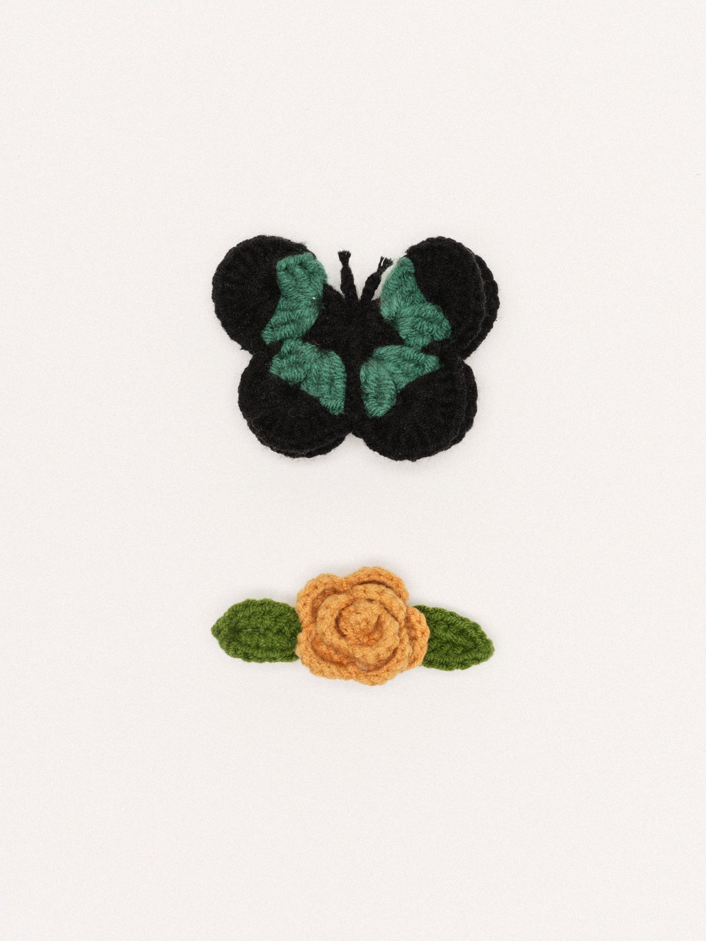 Hansel from Basel Butterfly Garden Crochet Hair Clips 