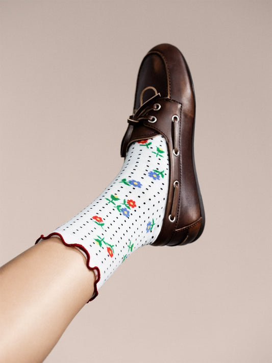 Dottie Floral Crew Socks