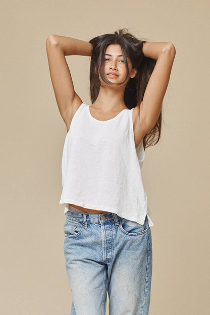 100% hemp sophie crop tank by Jungmaven