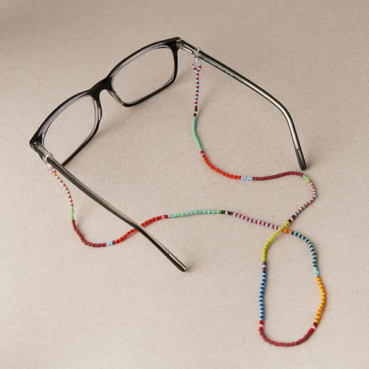 Hand Beaded Confetti Glasses Chain
