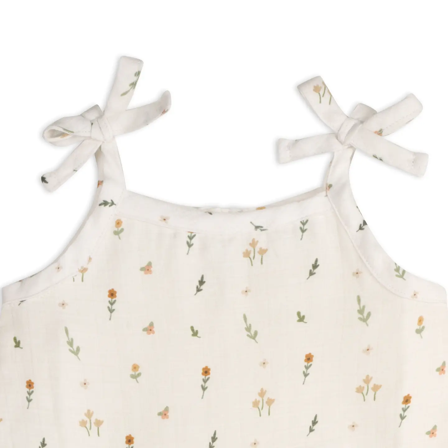 Organic muslin top and baby bloomers set for babies