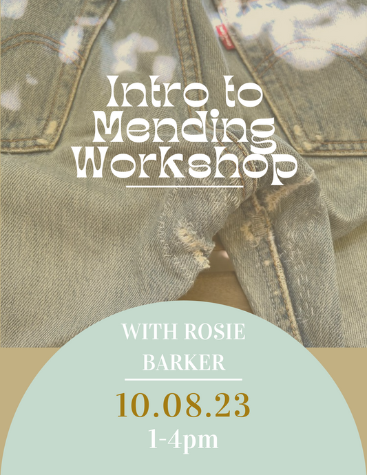 Intro to Clothing Mending Workshop - 10.8.23