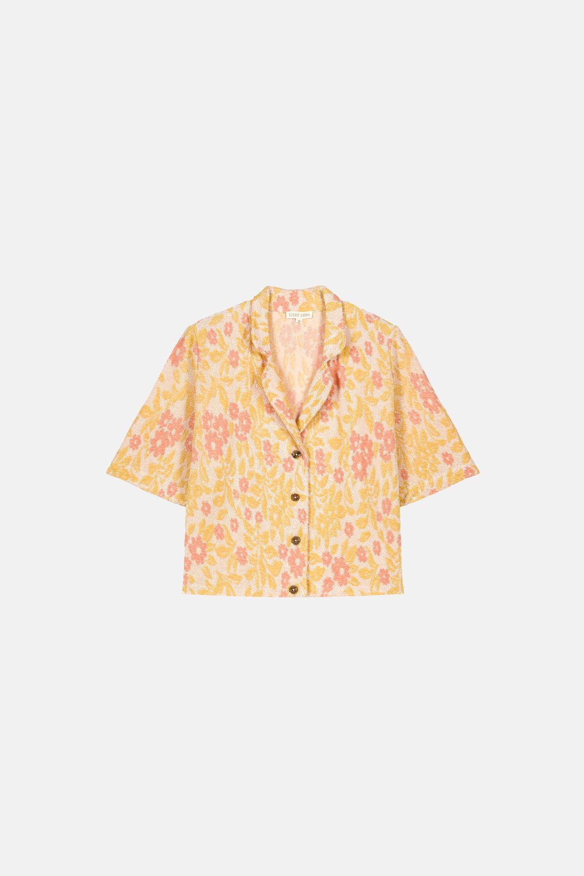 Louise misha emilia shirt in cream sunny genista