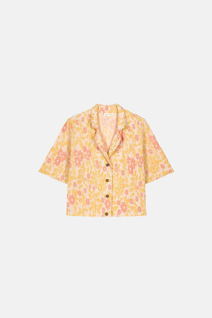Louise misha emilia shirt in cream sunny genista
