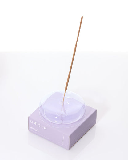 Dimple Glass Incense Holder