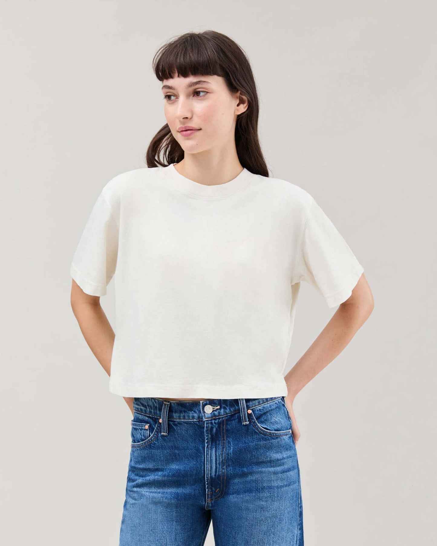 Relaxed Cropped Tee