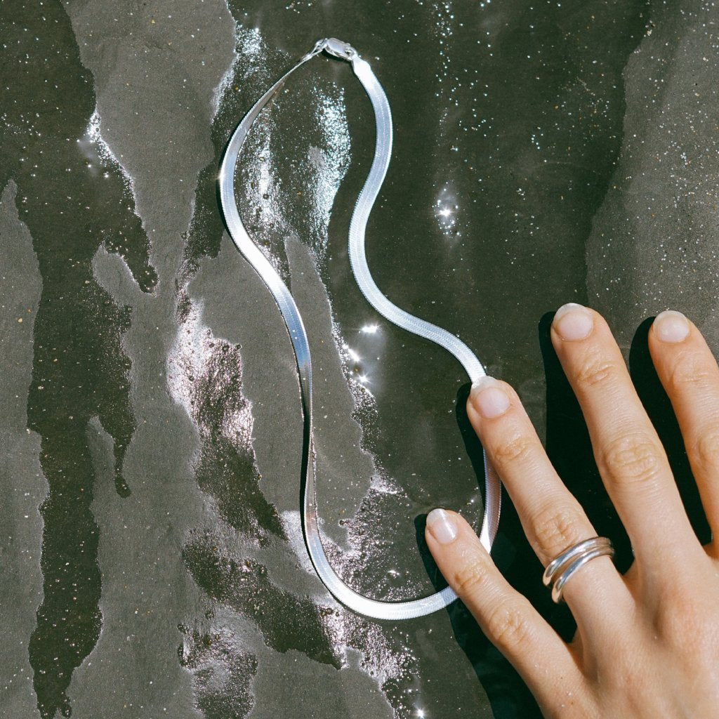 tidal ring by amanda hunt / A simple organic stacking ring inspired by the rising & falling, ebbing & flowing of the ocean tides. Available in sterling silver in a variety of sizes. A beautiful every day piece.