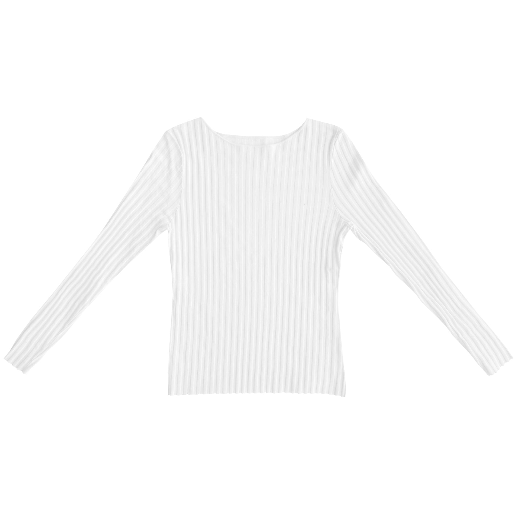Ali Golden Ribbed LS Shirt  bone