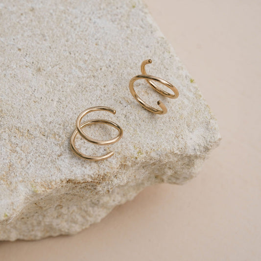 Bold Nautilus Hoops