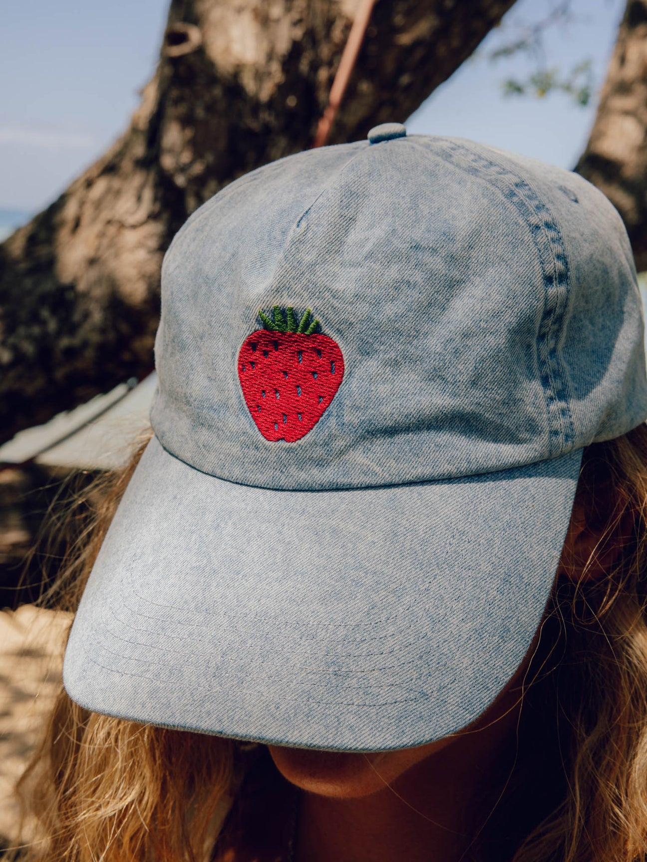 Mollusk Strawberry Embroidered Hat | Thread Spun