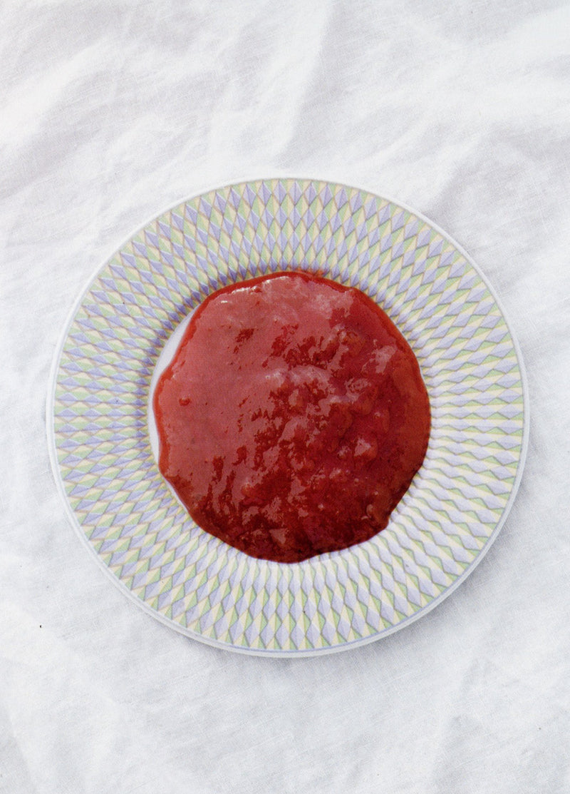 Sqirl Strawberry Rhubarb Jam  made with organic ingredients