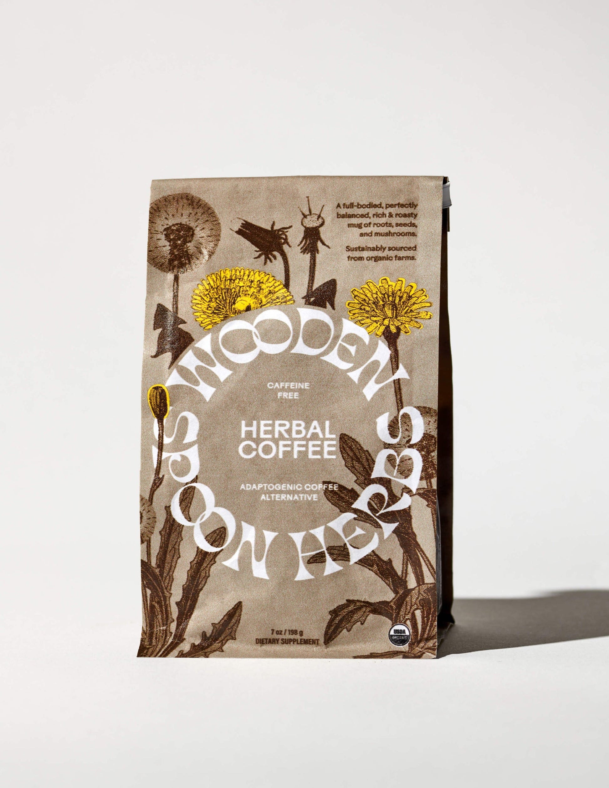 Adaptogenic Coffee Alternative. Herbal coffee is more than just a jitter-free substitute. It’s made from naturally caffeine-free prebiotic roots, adaptogenic mushrooms, and seeds, that promote optimal well-being and focused energy.