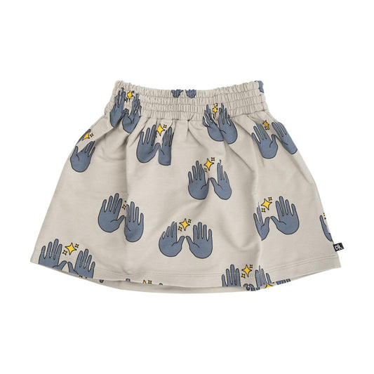 Magic print skirt made with 95% organic cotton. Ethically produced, colorful and fun with an eye towards comfort, style and joy. Modern and sustainable kids clothing by CarlijnQ of the Netherlands.