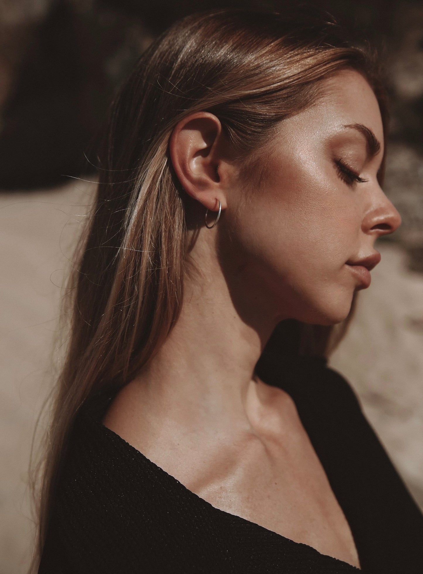 Simple seamless light weight hollow hoop earrings for any day and everywhere. Every jewelry collection needs its foundational basics and a simple hoop is a timeless classic you’ll keep on rotation, perfect for any occasion. Handmade in the Santa Cruz Mountains.