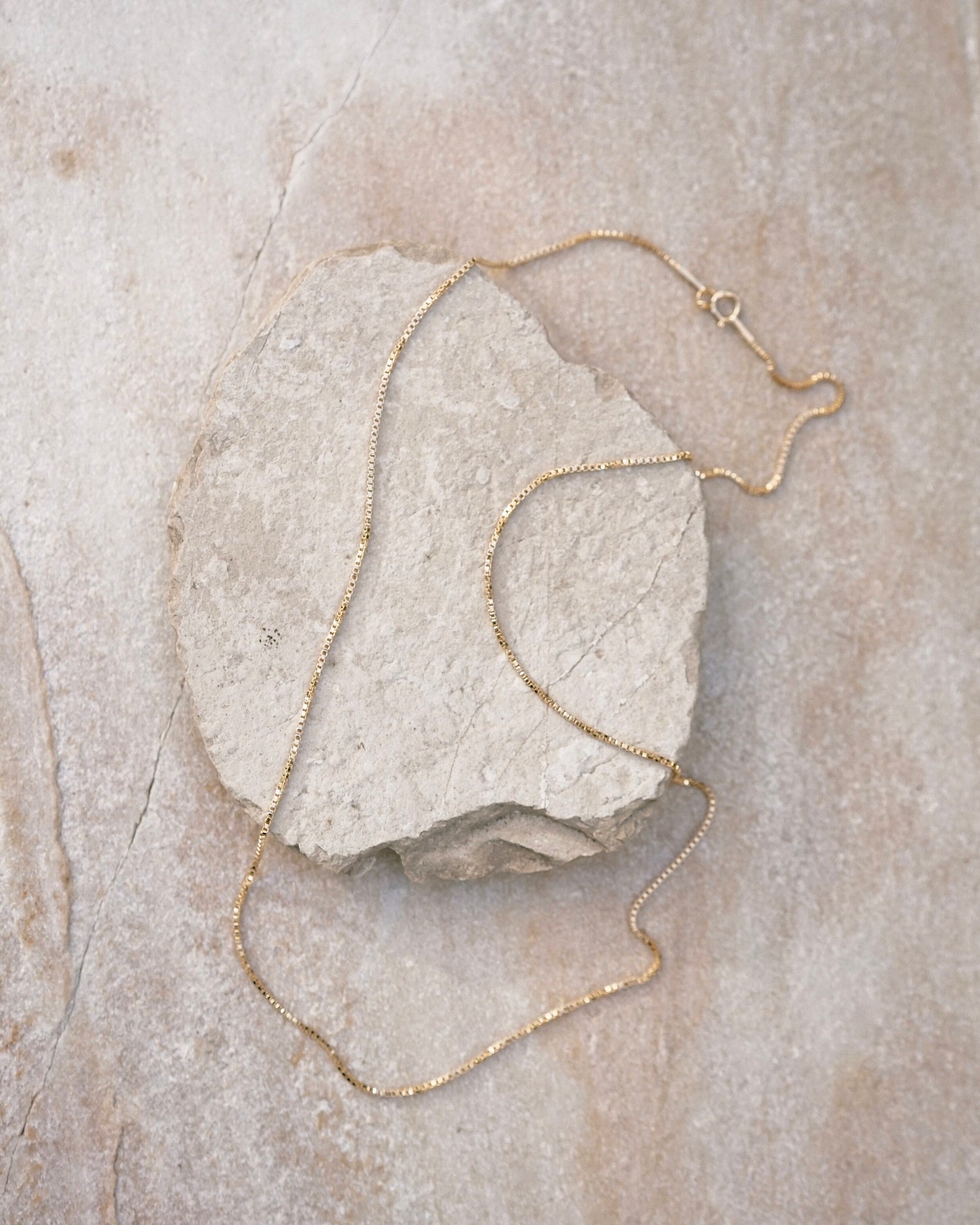 A delicate light weight classic box chain that’s light as air and catches the light just right, perfect for layering or adding a favorite pendant. Handmade in the Santa Cruz Mountains.