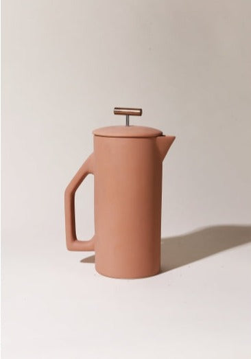 This gorgeous ceramic french coffee press by YIELD is as beautiful as it is functional. The ceramic body maintains a consistent temperature throughout the brewing process. 