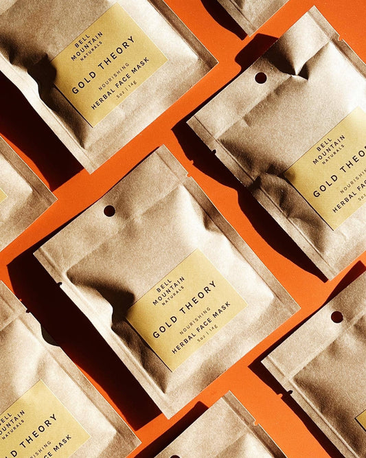 Gold Theory powder face mask is vibrant & botanical. Made with gentle, skin loving ingredients that will leave your face feeling restored, balanced and fresh. This mask is gentle yet effective, perfect for all skin types.