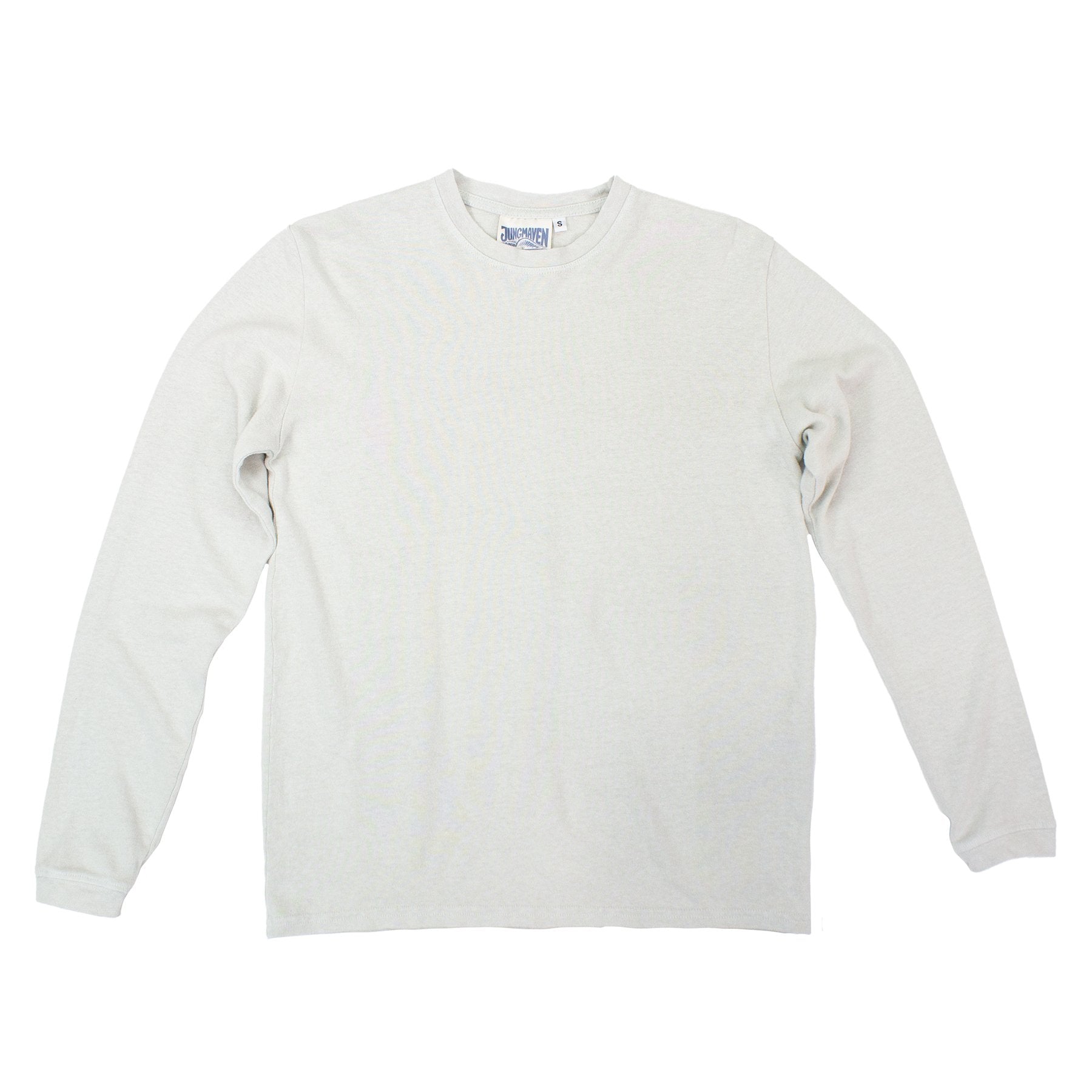 Baja long-sleeved tee in a hemp and organic cotton blend by Jungmaven in white