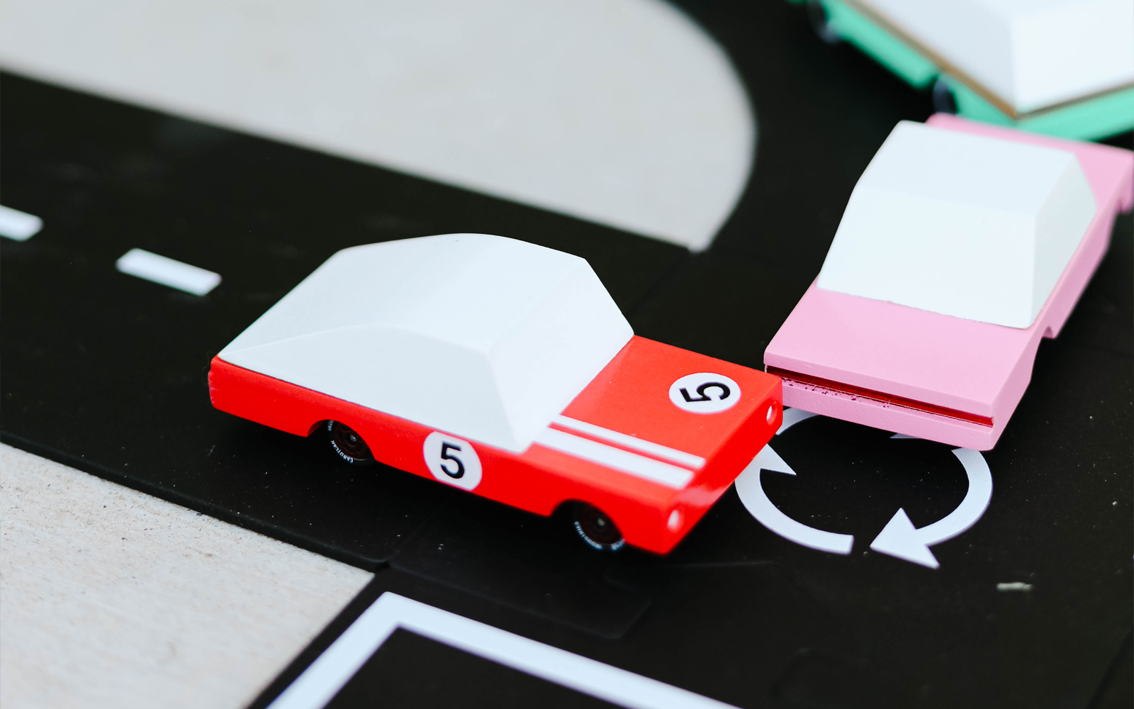 Red Racer classic toy car by Candylab Toys features solid beech wood and water-based paints. Made sustainably, made to last, made for fun.  Available at thread spun