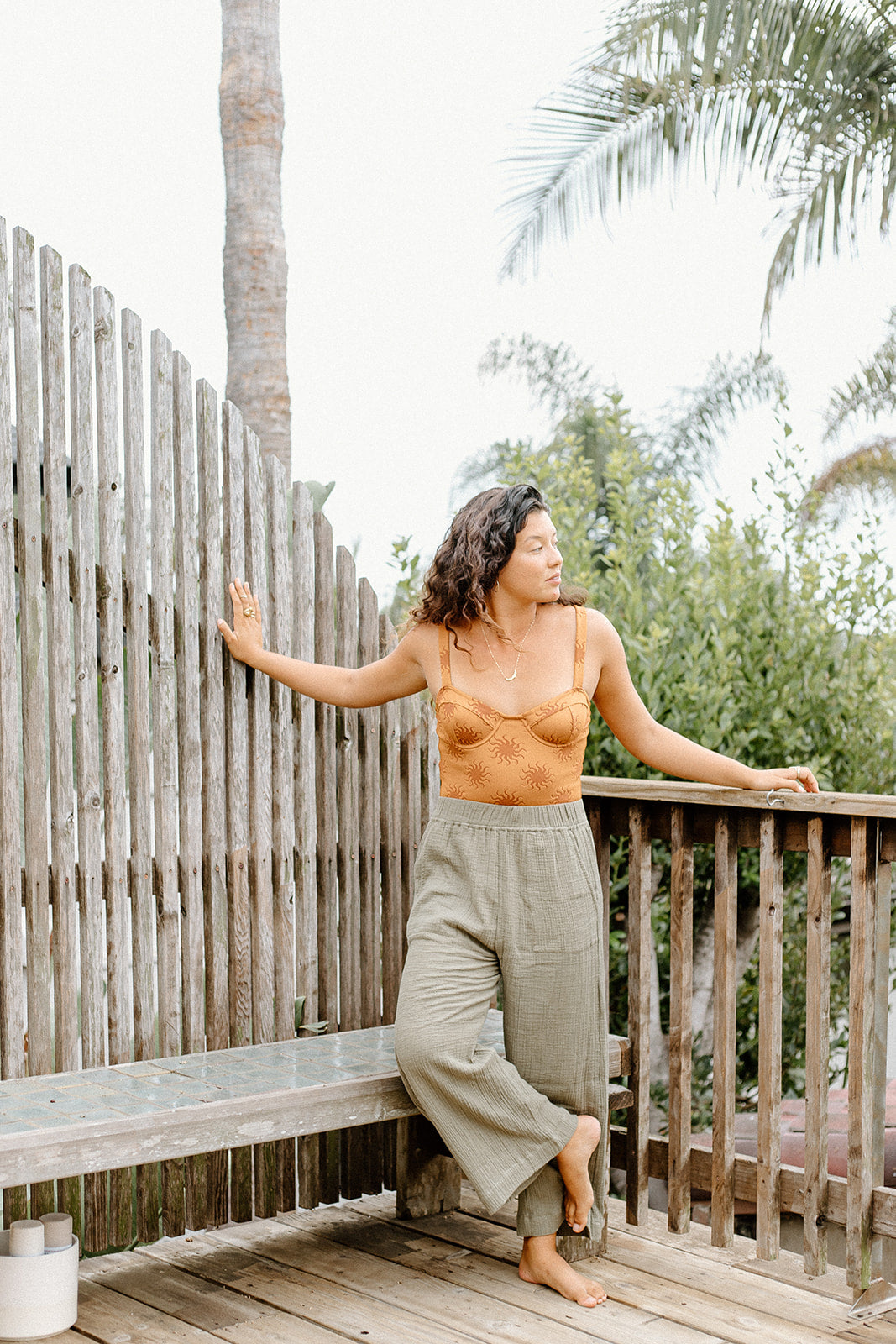 Laude the Label's best-selling pant, complete with a high-waisted fit and cropped, wide-leg. A cool, casual feel courtesy of our luxurious slub cotton fabric. The fully-elastic waistband offers comfort for all-day wear.
