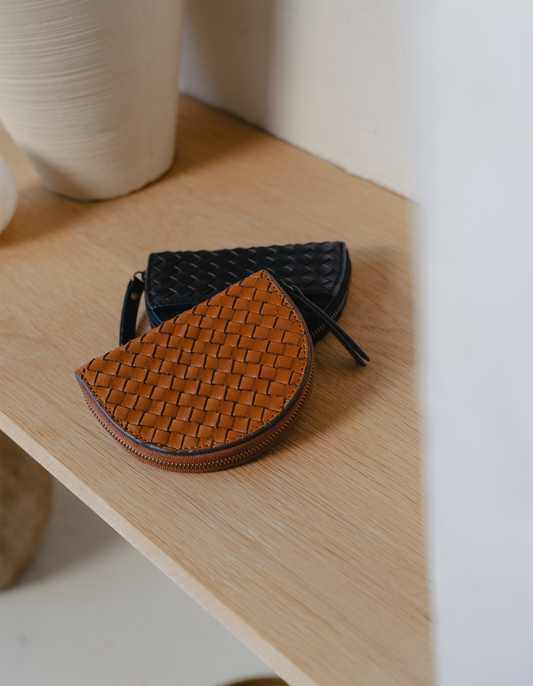 Laura Woven Leather Wallet