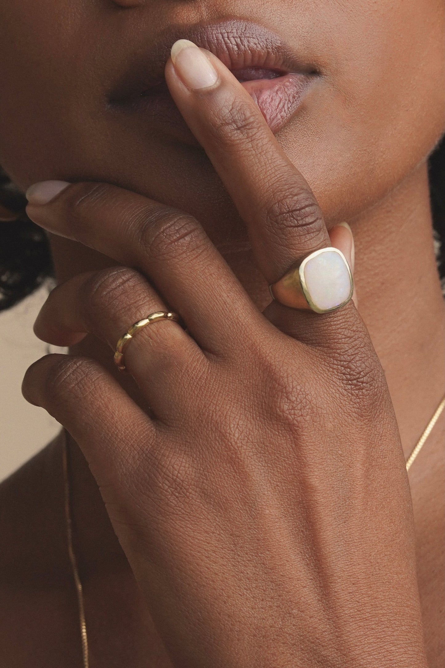 Sleek, shiny floral inspired petal ring, with a smooth scalloped edge, intended to represent blooming growth and development. Available in Gold Vermeil or Sterling Silver. Handmade in the Santa Cruz Mountains.