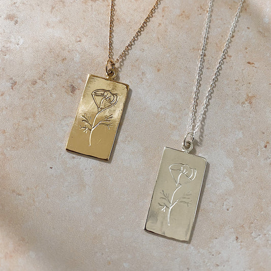 Poppy Tarot Necklace