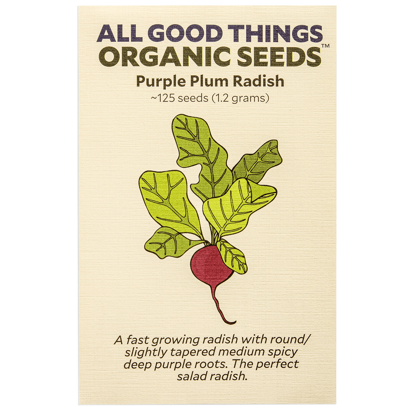 Purple Plum Radish Seeds