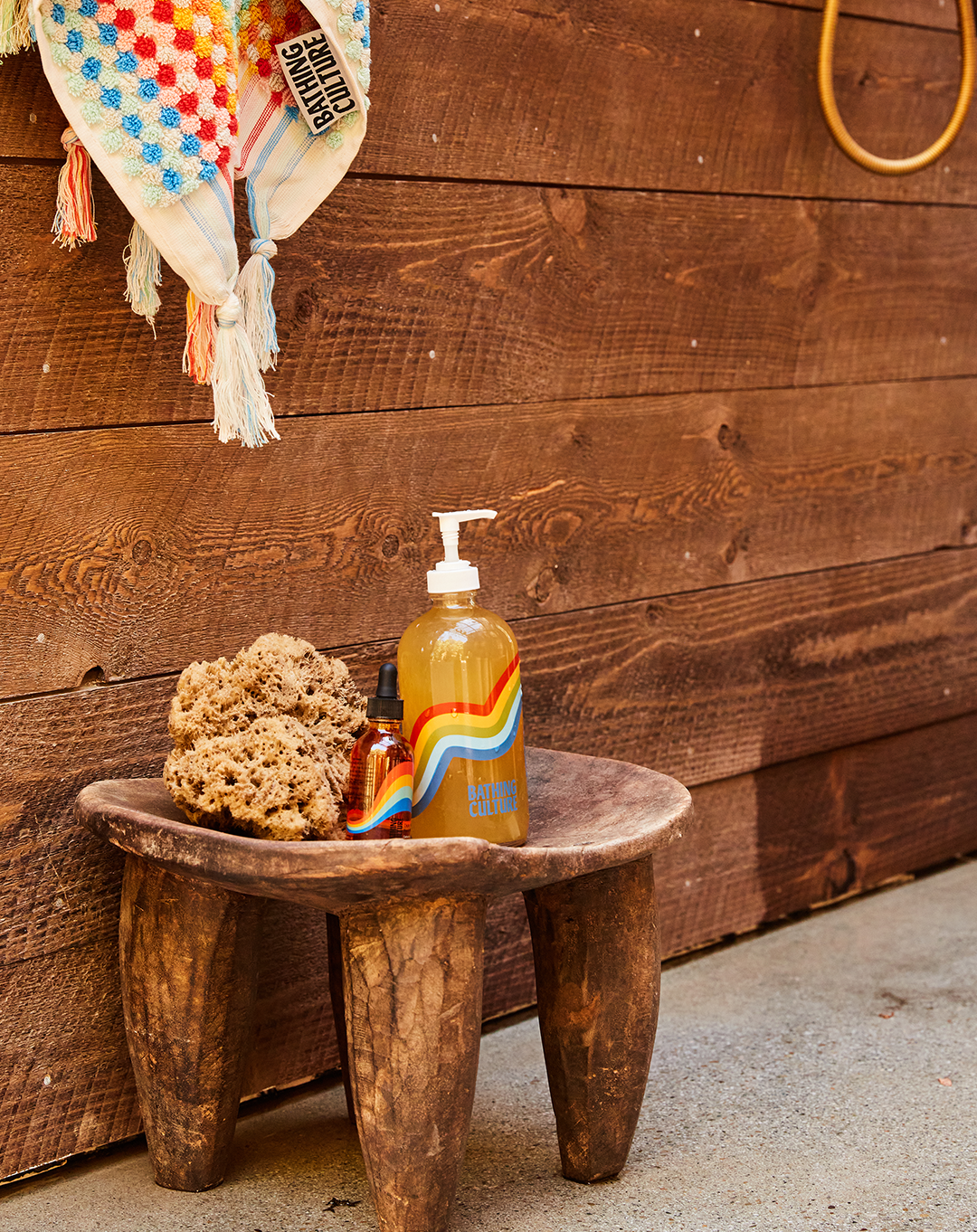 Mind & body wash by bathing culture / Respect yourself with naturally radical, certified-organic, all-purpose soap in a refillable rainbow glass bottle. One small dab of this concentrated formula will lather liberally - Use in the shower or bath to cleanse. Cathedral Grove Scent - transports you to the Redwood canopies of Northern California