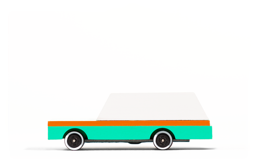 Teal Wagon toy by Candylab Toys features solid beech wood and water-based paints. Made sustainably, made to last, made for fun. 