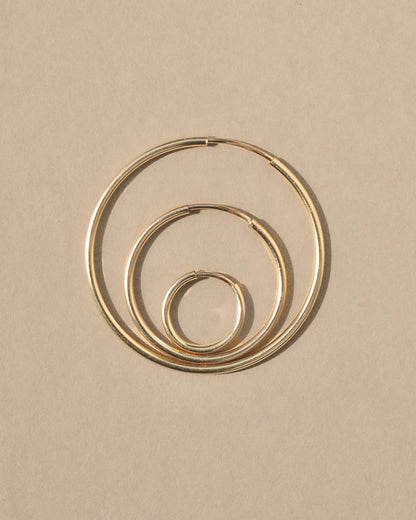 Simple seamless light weight hollow hoop earrings for any day and everywhere. Every jewelry collection needs its foundational basics and a simple hoop is a timeless classic you’ll keep on rotation, perfect for any occasion. Handmade in the Santa Cruz Mountains.