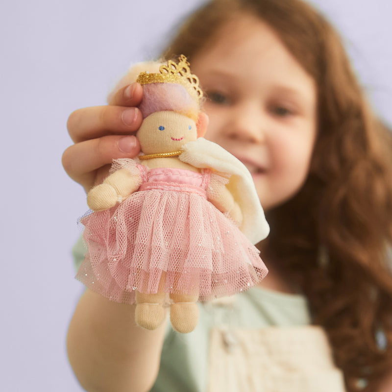 Made by hand, Holdie™ Folk pocket pals are the perfect size pal to pop in a pocket or the palm of a hand, they're fully poseable too. Just add a sprinkle of Imagination to bring your Holdie™ friends to life!  Olli Ella sold at Thread Spun.